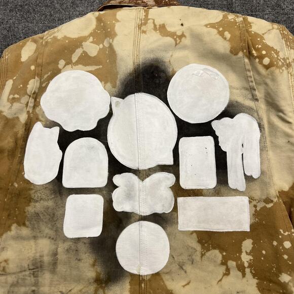 Vintage Carhartt Chore Jacket Mens Large Blanket Lined Canvas Workwear 90s - Picture 4 of 9